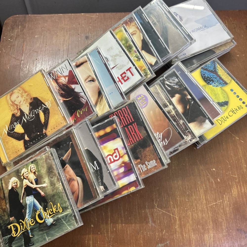 Lot Of 28 Country CD's 90's Y2K Dixie Chicks Faith Hill Leann Rimes Sheryl Crow
